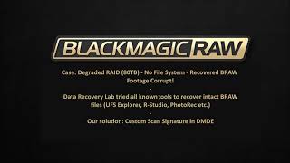 Custom signature in DMDE for Blackmagic RAW video recovery from RAID array BRAW file recovery [upl. by Langsdon644]