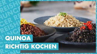 Quinoa richtig kochen amp zubereiten 🥣 SchrittfürSchrittAnleitung [upl. by Iseabal]