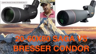 BRESSER CONDOR 2060X80MM SPOTTING SCOPE VS SAGA 2060X80 SPOTTER REVIEWVIDEOWHICH IS BETTER [upl. by Lashar]