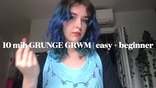 10 min GRUNGE GRWM  easy  beginner [upl. by Marder]