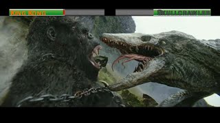 King Kong vs Skullcrawlerwith healthbars [upl. by Renmus882]