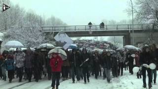 A Pontarlier marche blanche en hommage à Laureen et Mathis [upl. by Tam846]