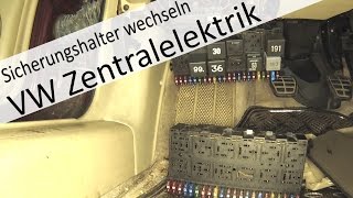 VW Zentralelektrik  Sicherungs und Relaishalterung wechseln wie und warum eigentlich [upl. by Septima]