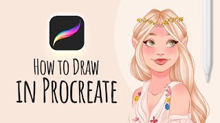 How to Draw in Procreate  Beginners Guide [upl. by Mcnully]