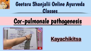 Corpulmonale pathogenesis in detail  PG SYLLABUS  Geetaru shanjalii Ayurveda  BAMS [upl. by Ahsiened]