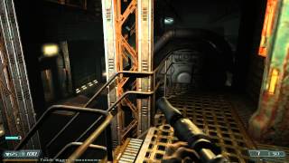 Doom 3 BFG Edition Walkthrough HD Level 11 Monorail Skybridge  Veteran [upl. by Sinnard]