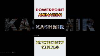 🔥🔥 PowerPoint Slides Animation In Few Seconds powerpointanimation ytshorts short [upl. by Ivers]