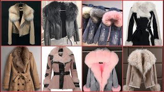 girls jacket design ladies winter jacket  fur jacket design [upl. by Imyaj]