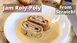 How to make Jam RolyPoly  Classic British Dessert Recipe [upl. by Assyle154]