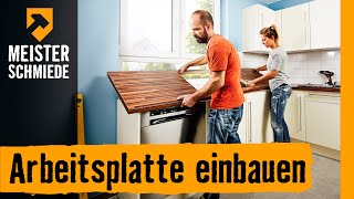 Arbeitsplatte einbauen  HORNBACH Meisterschmiede [upl. by Gervase]