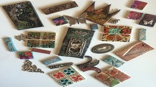 Mixed Media  Clay Tiles for Mosaics [upl. by Melan]