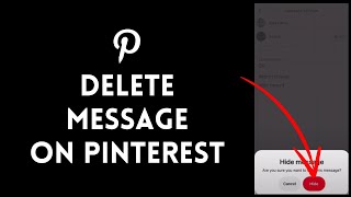 How to Delete Messages on Pinterest 2024  Delete Pinterest Message [upl. by Goggin865]