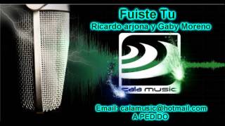 Fuiste Tu  Ricardo Arjona y Gaby Moreno  Karaoke  Calamusic Studio [upl. by Terrill785]