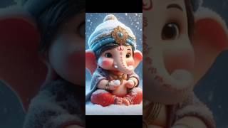 shorts🥰🥰cute bal ganesh chaturthi bhajan video🌺🌺 [upl. by Llehsyar48]