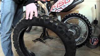 How To Stud a Motocross Tire [upl. by Attah]