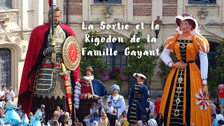 La Sortie et le Rigodon de la Famille Gayant  Fêtes de Gayant 2023 Douai [upl. by Worrell]