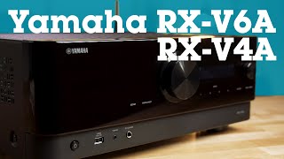 Yamaha RXV4A amp RXV6A home theater receivers with music streaming  Crutchfield [upl. by Enomad]