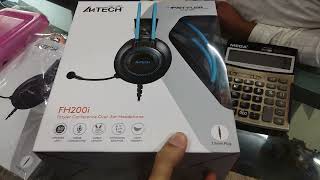 A4TECH FH200i Fstyer Conference Overeager Headphone PC TESTYLSR COLLECTION [upl. by Thain777]