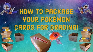 How to package your Pokemon cards for grading Posting  Mailing Cards Safely [upl. by Arikaahs]