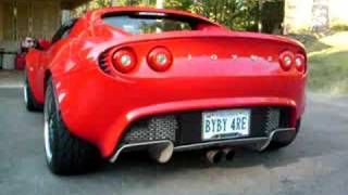 Lotus Elise Supercharged  TopSpeed Pro1 Exhaust [upl. by Karna436]