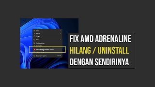 Cara Mengatasi Driver AMD Adrenalin yang Hilang atau Uninstall Sendiri Karena Update Windows [upl. by Anileme]