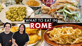 TOP 10 RESTAURANTS IN ROME  Italian Food Guide [upl. by Yanffit]