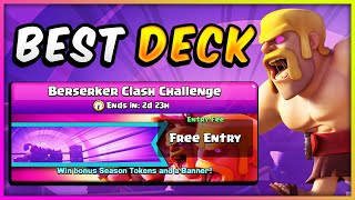 BERSERKER CLASH CHALLENGE in CLASH ROYALE [upl. by Lisle]