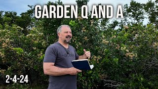 Garden Q and A  Dog Safe Plants Living Mulch Container Fig Plant Wood Chips Summer Flower Bulbs [upl. by Hufnagel]