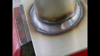 Aula de solda TIG na Pos 2F em Tubo Lesson fillet weld on pipe 2F Position [upl. by Villiers]