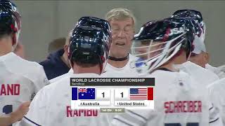 Australia vs USA Mens World Lacrosse Championship 2023 Semi Finals [upl. by Eessac]