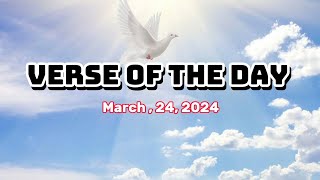 VERSE OF THE DAY MARCH 24 2024 [upl. by Schlosser]