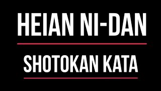 Shotokan Kata  Heian Nidan [upl. by Ettennal]