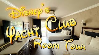 Disney’s Yacht Club Resort Room Tour  Walt Disney World Resort [upl. by Kamerman]