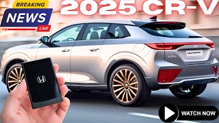 Finally Reveal 2025 Honda CRV New Generation  FIRST LOOK [upl. by Imim]