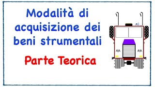 Modalità di acquisizione dei beni strumentali ragioneria economiaaziendale lezionionline [upl. by Heck]