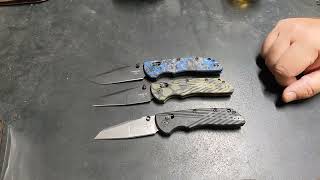 Hogue Deka Magnacut VS Hogue Deka Gmascus VS Hogue Deka SUBZERO Carbon fiber A closer look [upl. by Ydolem]