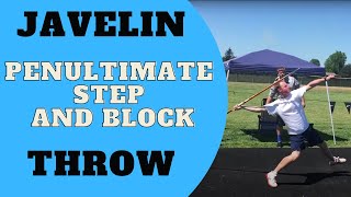 Penultimate Step and Block  Online Javelin Throw Ep 2 [upl. by Sletten]