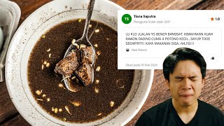 RATING TERENDAH DI GOFOOD 13  50 DARI 1000 PEMBELI RAWONNYA ANCUR PARAH   SAD FOOD [upl. by Atinas]