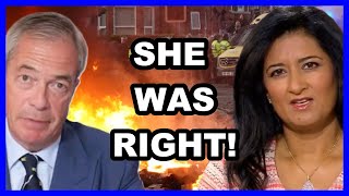 UK Riots BBC made Geeta apologise for calling Farage Inflammatory [upl. by Damicke974]