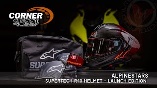 Alpinestars Supertech R10 Helmet Unbox  Corner Speed  Ep 1 [upl. by Zarah741]