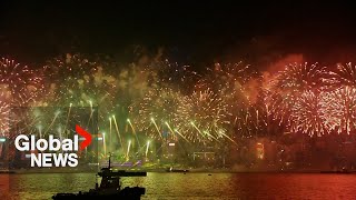 New Years 2024 countdown celebrations amp fireworks around the world  PART 2 [upl. by Iidnarb]