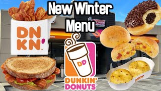 Dunkin Donuts New Winter Menu Items [upl. by Anagrom]