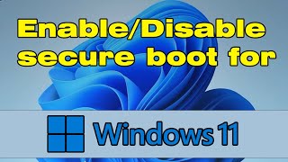 How to enable secure boot Windows 11 [upl. by Umberto225]