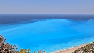 Porto Katsiki Lefkada Greece 4k Beach walk Soundtrack  In the End Mellen Gi Remix [upl. by Tterrab]