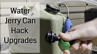 DIY Water jerry can camp shower hack upgrades [upl. by Layor]