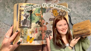 I journaled everyday for 2 months  finished journal flip through  collage junk journal [upl. by Manas]