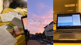 Study Vlog  café study dates first time lashes library vlog assignments Easter UCT Student [upl. by Nwavahs357]