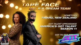 Tape Face Intro Qualifiers Week 1  Americas Got Talent Fantasy League 2024 [upl. by Christensen]