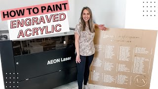 How To Paint Engraved Acrylic [upl. by Nagud]