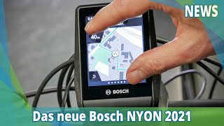 Bosch Nyon Display 2021  EBIKE24 News [upl. by Buehler]